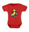 Coole Banane Surfbrett  - Baby Body Kurzarm - 9000a1-59