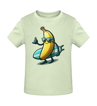 Coole Banane Surfbrett- Kleinkinder Organic T-Shirt - 9000a1-59