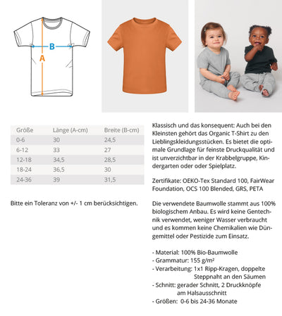 Coole Banane Surfbrett- Kleinkinder Organic T-Shirt - 9000a1-59
