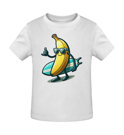 Coole Banane Surfbrett- Kleinkinder Organic T-Shirt - 9000a1-59