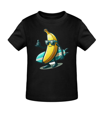 Coole Banane Surfbrett- Kleinkinder Organic T-Shirt - 9000a1-59