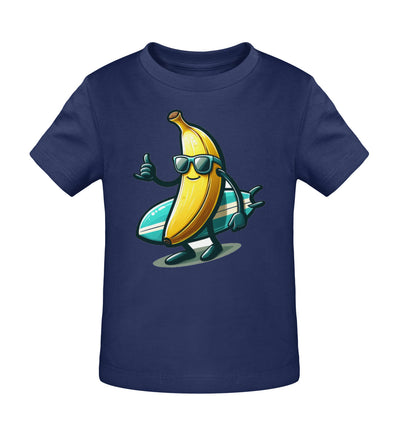 Coole Banane Surfbrett- Kleinkinder Organic T-Shirt - 9000a1-59