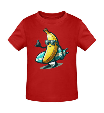 Coole Banane Surfbrett- Kleinkinder Organic T-Shirt - 9000a1-59