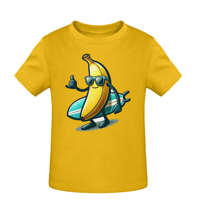 Coole Banane Surfbrett- Kleinkinder Organic T-Shirt - 9000a1-59