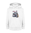 Cooler Haase mit Motorrad 2 - Kinder Organic Hoodie - 9000a1-59