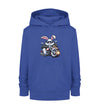 Cooler Haase mit Motorrad 2 - Kinder Organic Hoodie - 9000a1-59