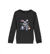 Cooler Haase mit Motorrad 2 - Kinder Organic Sweatshirts - 9000a1-59