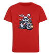 Cooler Haase mit Motorrad 2  - Kinder Organic T-Shirt - 9000a1-59