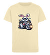 Cooler Haase mit Motorrad 2  - Kinder Organic T-Shirt - 9000a1-59