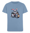 Cooler Haase mit Motorrad 2  - Kinder Organic T-Shirt - 9000a1-59