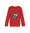 Cooler Hase auf Delfin - Kinder Organic Sweatshirts - 9000a1-59