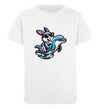 Cooler Hase auf Delfin  - Kinder Organic T-Shirt - 9000a1-59