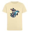 Cooler Hase auf Delfin  - Kinder Organic T-Shirt - 9000a1-59