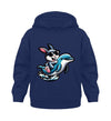 Cooler Hase auf Delfin - Kleinkinder Organic Hoodie - 9000a1-59