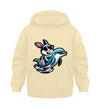 Cooler Hase auf Delfin - Kleinkinder Organic Hoodie - 9000a1-59