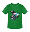 Cooler Hase auf Delfin - Kleinkinder Organic T-Shirt - 9000a1-59