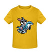 Cooler Hase auf Delfin - Kleinkinder Organic T-Shirt - 9000a1-59