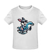 Cooler Hase auf Delfin - Kleinkinder Organic T-Shirt - 9000a1-59