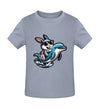 Cooler Hase auf Delfin - Kleinkinder Organic T-Shirt - 9000a1-59