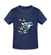 Cooler Hase auf Delfin - Kleinkinder Organic T-Shirt - 9000a1-59