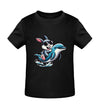 Cooler Hase auf Delfin - Kleinkinder Organic T-Shirt - 9000a1-59