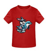 Cooler Hase auf Delfin - Kleinkinder Organic T-Shirt - 9000a1-59