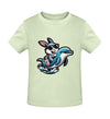 Cooler Hase auf Delfin - Kleinkinder Organic T-Shirt - 9000a1-59