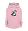 Cooler Hase auf E-Bike - Kinder Organic Hoodie - 9000a1-59