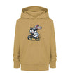 Cooler Hase auf E-Bike - Kinder Organic Hoodie - 9000a1-59