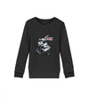 Cooler Hase auf E-Bike - Kinder Organic Sweatshirts - 9000a1-59