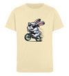 Cooler Hase auf E-Bike  - Kinder Organic T-Shirt - 9000a1-59