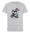 Cooler Hase auf E-Bike  - Kinder Organic T-Shirt - 9000a1-59