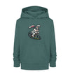 Cooler Hase auf Fahrrad - Kinder Organic Hoodie - 9000a1-59