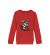 Cooler Hase auf Fahrrad - Kinder Organic Sweatshirts - 9000a1-59