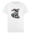 Cooler Hase auf Fahrrad  - Kinder Organic T-Shirt - 9000a1-59