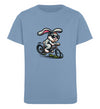 Cooler Hase auf Fahrrad  - Kinder Organic T-Shirt - 9000a1-59