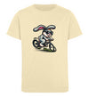 Cooler Hase auf Fahrrad  - Kinder Organic T-Shirt - 9000a1-59