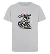 Cooler Hase auf Fahrrad  - Kinder Organic T-Shirt - 9000a1-59