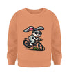 Cooler Hase auf Fahrrad - Kleinkinder Organic Sweatshirt - 9000a1-59