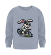 Cooler Hase auf Fahrrad - Kleinkinder Organic Sweatshirt - 9000a1-59