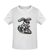 Cooler Hase auf Fahrrad - Kleinkinder Organic T-Shirt - 9000a1-59