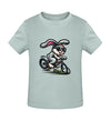 Cooler Hase auf Fahrrad - Kleinkinder Organic T-Shirt - 9000a1-59