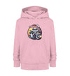 Cooler Hase auf Motorrad 1 - Kinder Organic Hoodie - 9000a1-59