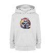 Cooler Hase auf Motorrad 1 - Kinder Organic Hoodie - 9000a1-59