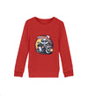 Cooler Hase auf Motorrad 1 - Kinder Organic Sweatshirts - 9000a1-59