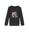 Cooler Hase auf Motorrad 1 - Kinder Organic Sweatshirts - 9000a1-59