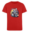 Cooler Hase auf Motorrad 1  - Kinder Organic T-Shirt - 9000a1-59