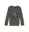 Cooler Hase auf Pferd - Kinder Organic Sweatshirts - 9000a1-59