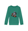 Cooler Hase auf Pferd - Kinder Organic Sweatshirts - 9000a1-59