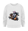 Cooler Hase auf Pferd - Kleinkinder Organic Sweatshirt - 9000a1-59